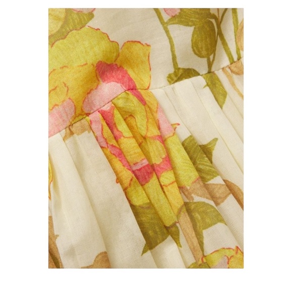 Rebecca Taylor Yellow Floral Maxi Dress NWT - Picture 4 of 11